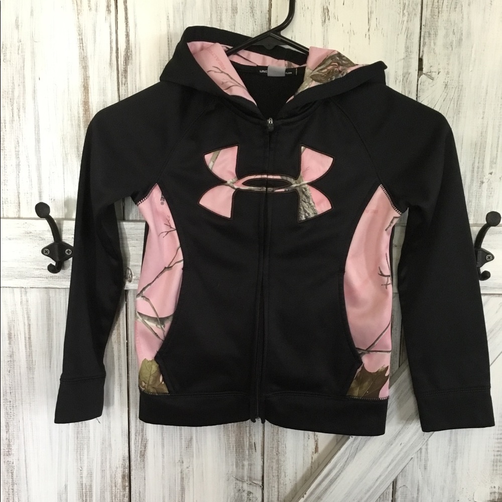 Girls under armour zip hoodie